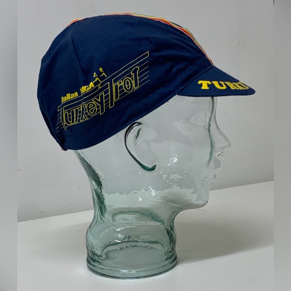 1983 Vintage Rare Dallas YMCA Thanksgiving Turkey Trot Rainbow Running Cap Hat - Picture 16 of 16